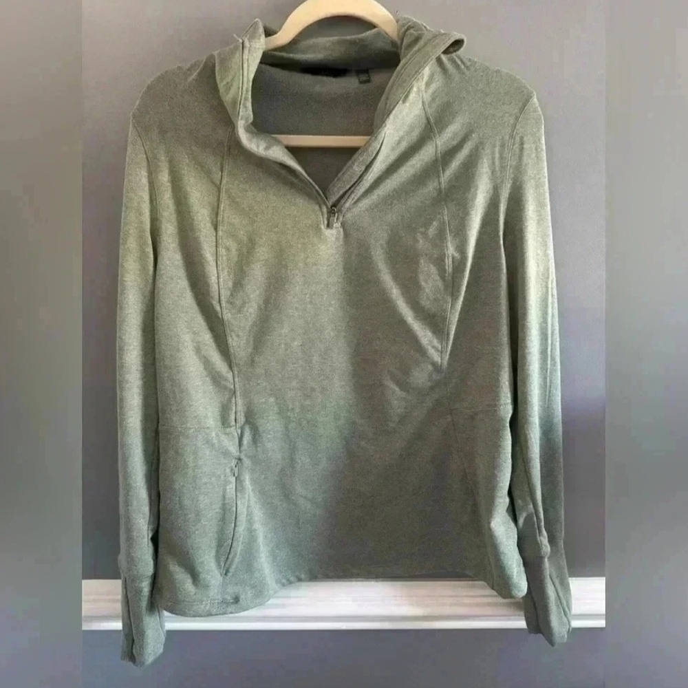 Danskin Olive Green 1/4 Zip Shirt